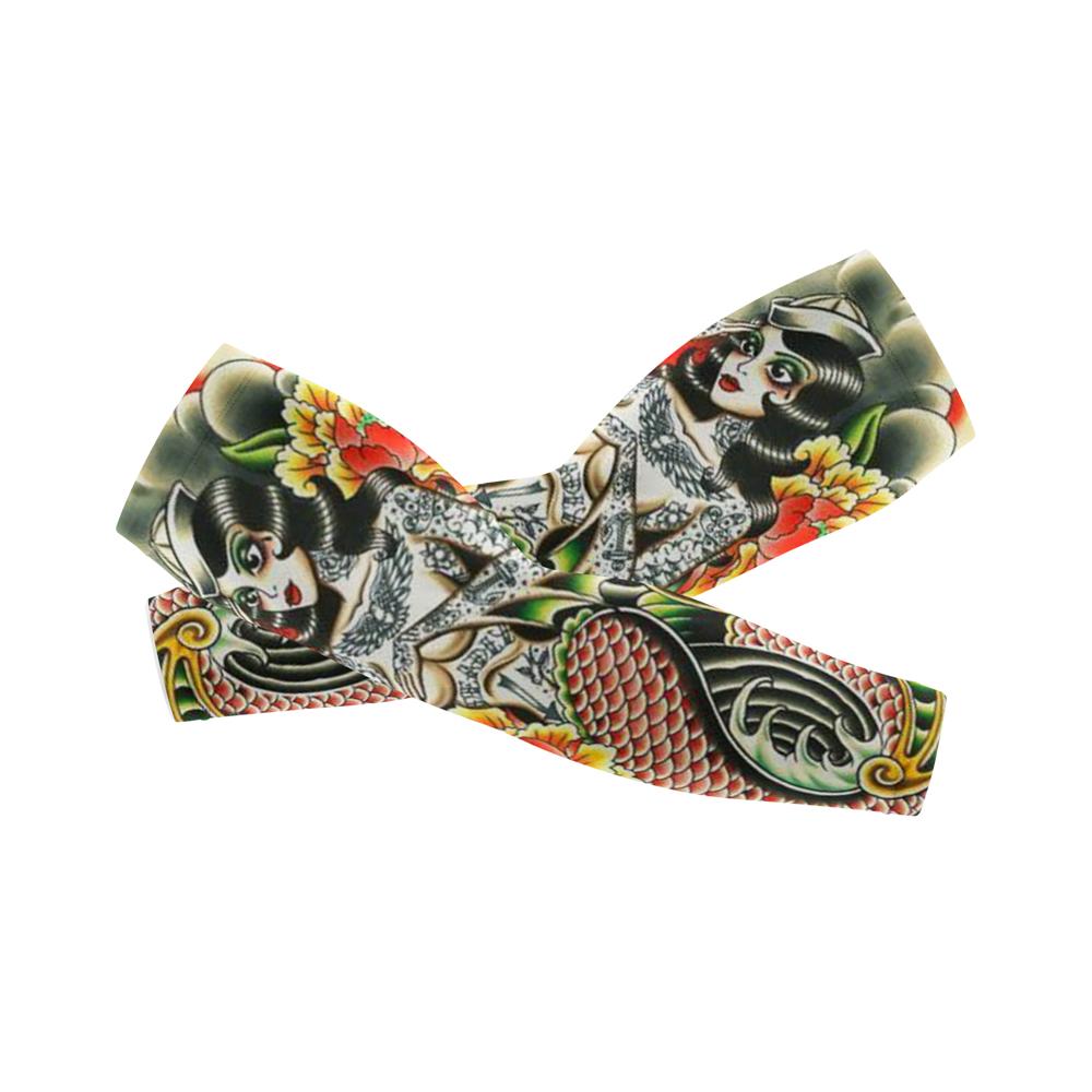 1 пара перчаток с защитой от ультрафиолета, нарукавники с татуировкой, летний нарукавник для футбола, вождения, баскетбола