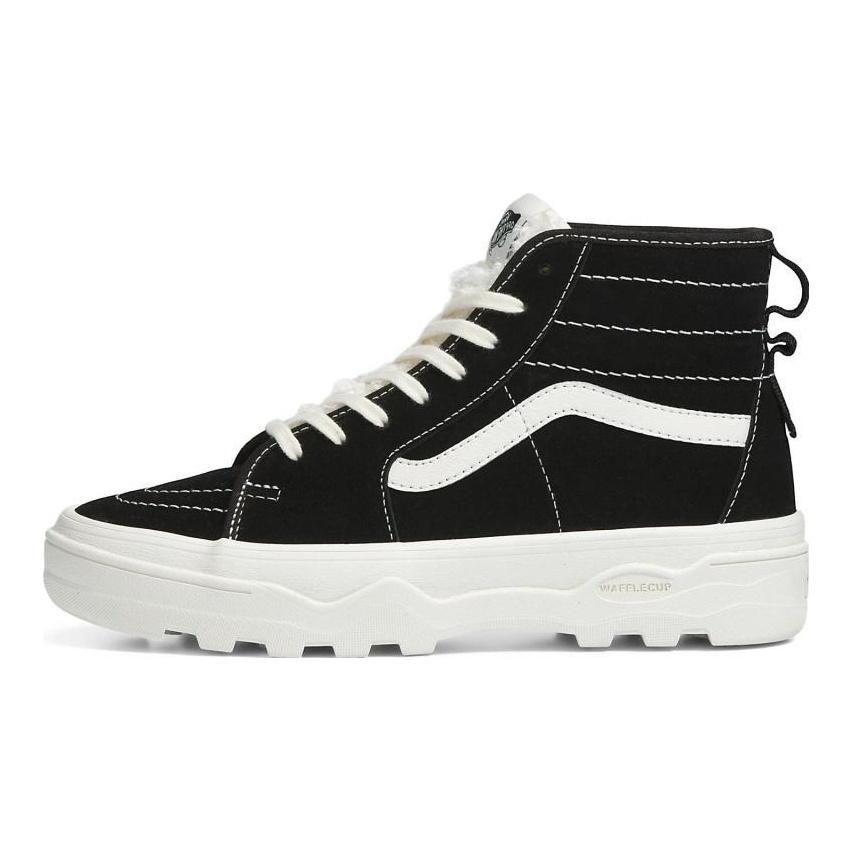 Vans SK8 HI Шерпа Замша Сентри 'Черный Белый' Vans VN0A4BVWBLK