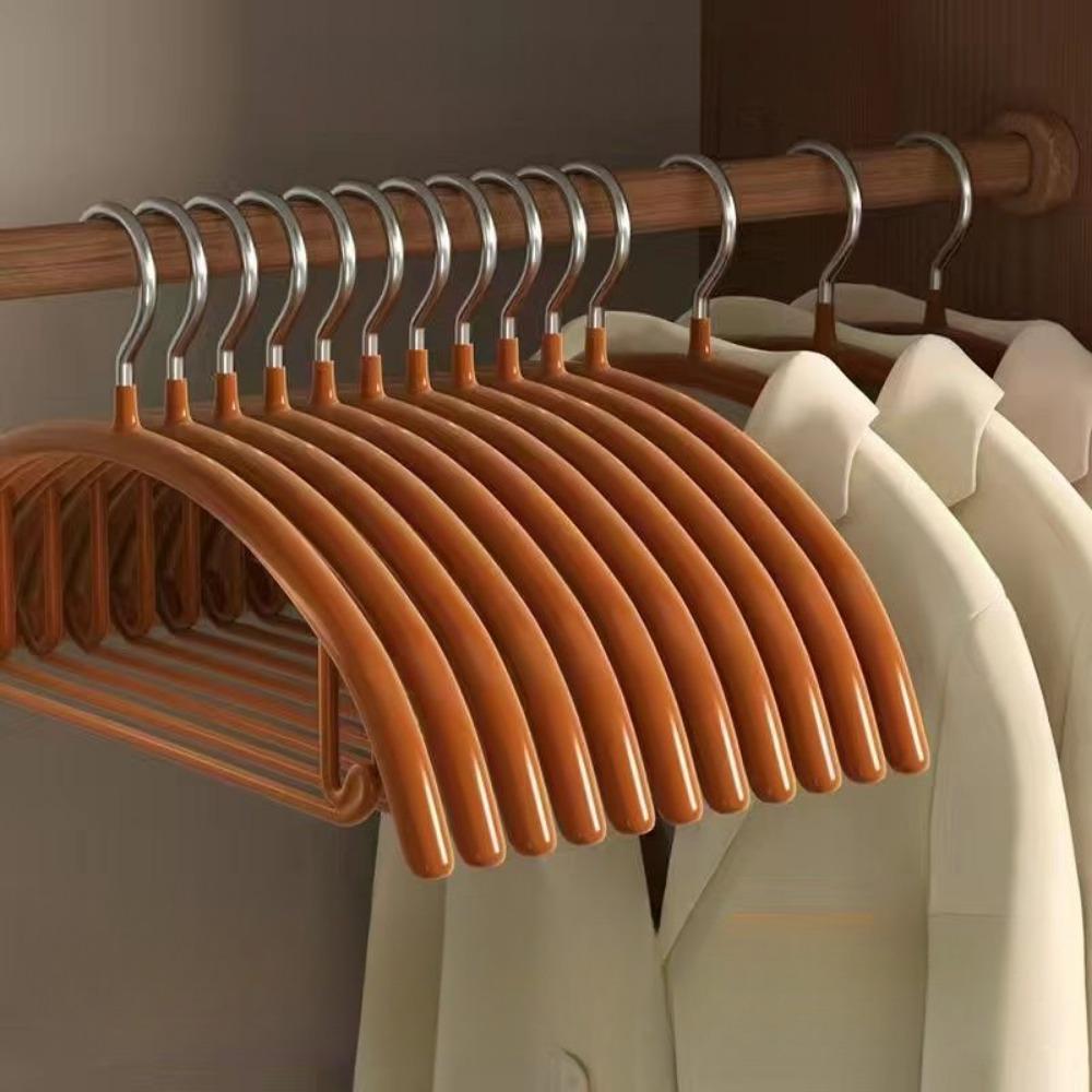 No Hangers Sweater Clothes Hangers Shoulder Bump Duty Coat Hangers Non Slip Pvccoating Metal Hangers For Sweaters Suits Dresses Jackets