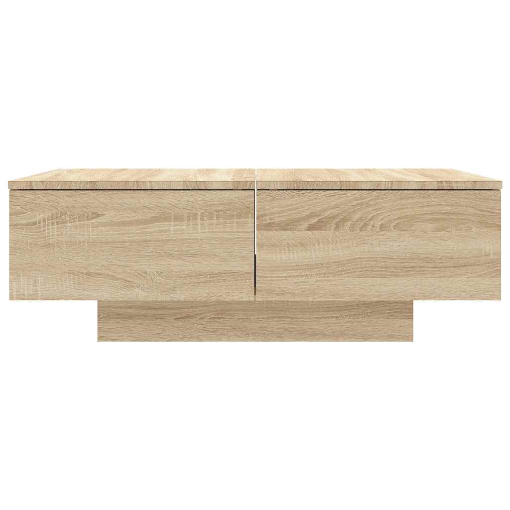 Coffee Table Sonoma Oak 90 x 60 x 31 cm Particle Board