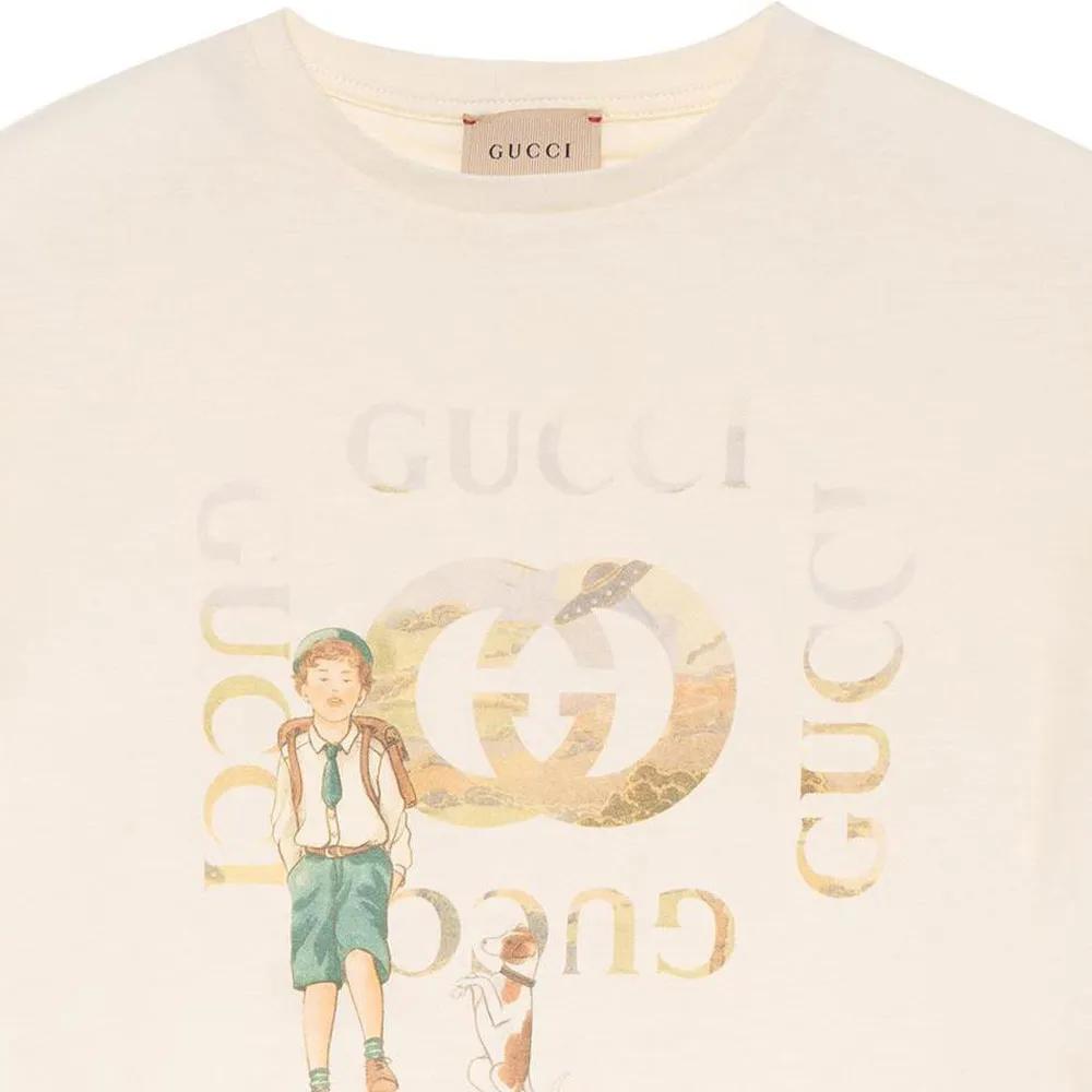 GUCCI Kids T-Shirts Crew Neck Moderate (Unisex) T-Shirts 547559 XJEM6 9756