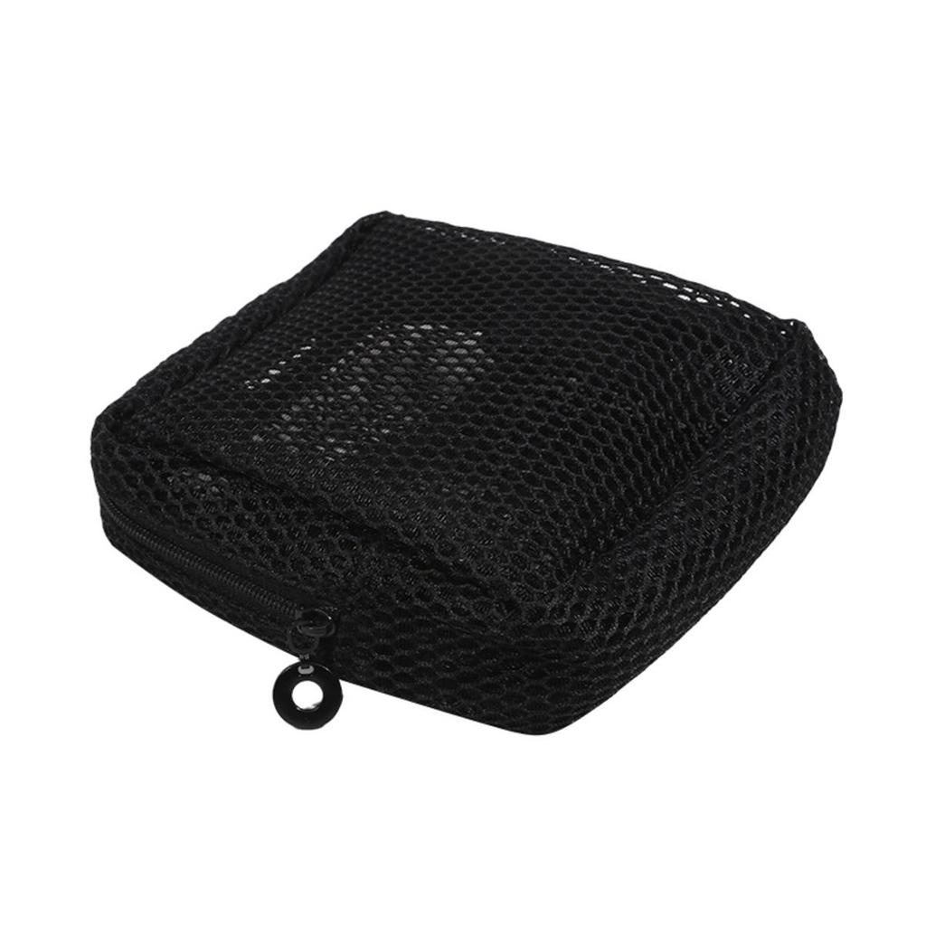 Портативная сетчатая косметичка для губной помады, сумка для хранения ключей, квадратный кошелек на молнии карамельного цвета, держатель для гигиенических салфеток