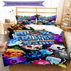 3pcs Custom Name Blox Fruits Bedding Set Duvet Cover Closure Includes 1 Duvet Cover & 2 Pillowcases, Soft and Comfortable for All Seasons.