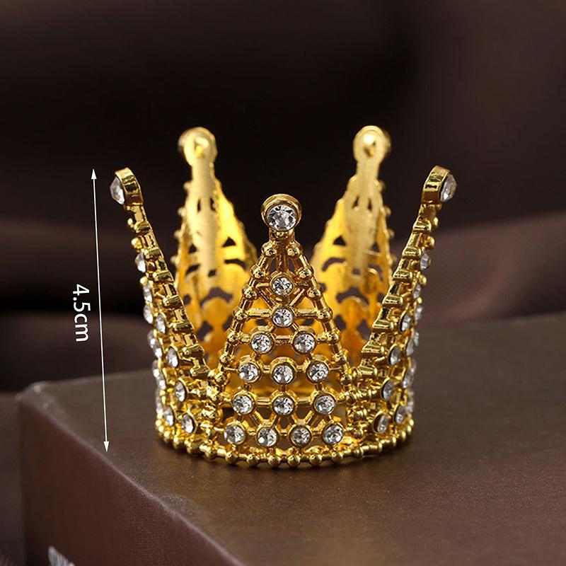 Мини-корона из сплава, корона принцессы, детские аксессуары для волос, день рождения, фестиваль, представление, вечеринка, инструмент для украшения торта