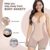 Backless Shapewear for Women Tummy Control Seamless Bodysuit Mesh Built-in Bra Faja Body Shaper with U Plunge S-3XL