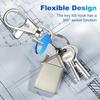 100Pcs 360 Degree Rotating Key Chain Clip Rust-Resistant Rotating Key Chain  Jewelry Making