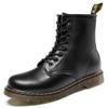 New European Station Couple Martin Boots British Retro Style High-top Tooling Shoes Cowhide Round Head Men's and Women's Leather Boots