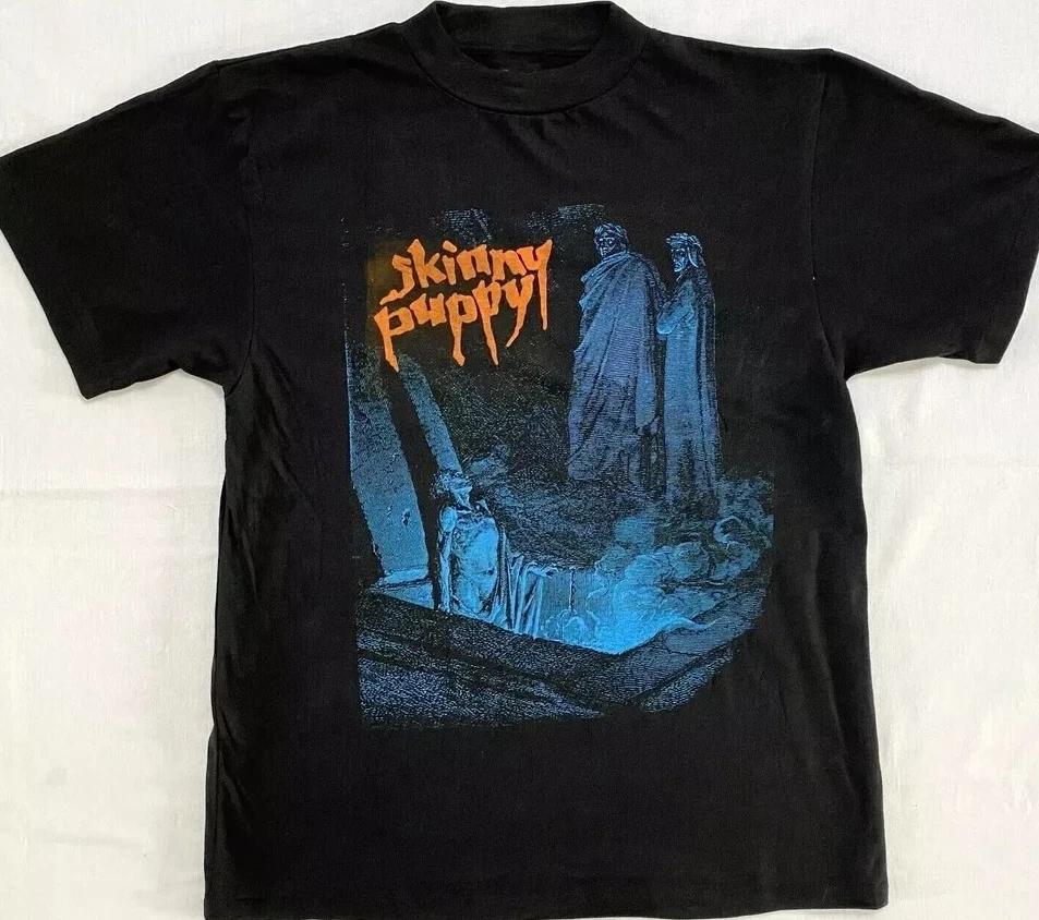 American Street Skinny Puppy Black Unisex Gift To Fans T-shirt Summer New Retro Fashion Men's and Women's Streetwear