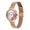 Официальный дилер Olivia Burton Signature Иллюстрированные цветочные часы из сетки цвета розового золота 24000226 30 мм [OLIVIA BURTON] Женские