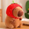 25cm Capybara Plush Simulation Capibara Anime Fluffty Toy Cute Doll Stuffed Animals Soft Doll Plush Christmas Thanksgiving Gifts