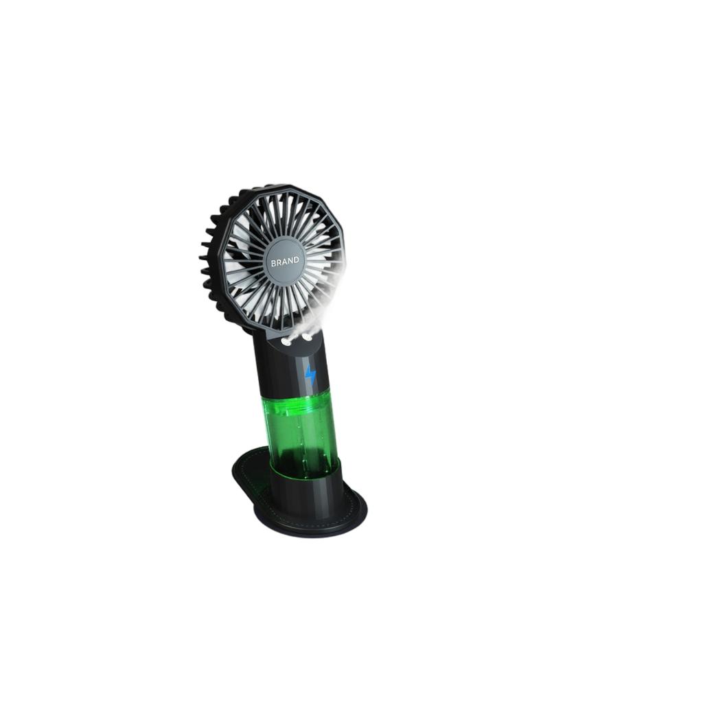 Portable Dual Nozzle Handheld Fan with Function Efficient Operation Rechargeable Battery for Outdoor and Indoor Use