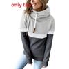 Womens Puffer Hoodie With Colorblock Splicing For Casual Winter Wear