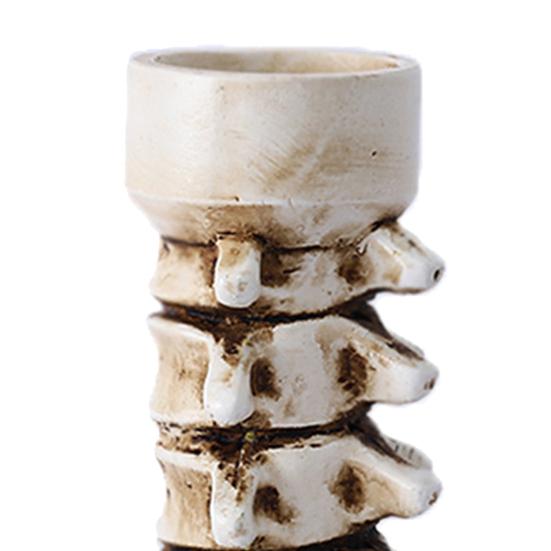 Подсвечник на Хэллоуин из смолы в виде скелета, руки, черепа, хребта, подсвечника, держателя для чайных свечей