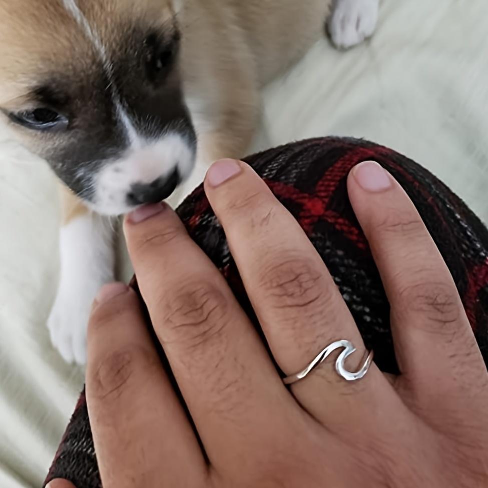 Простые волнистые кольца из стерлингового серебра 925 пробы для женщин, свадебные, помолвочные, изысканные ювелирные изделия, подарок