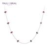 Paul Brial [Silver] Pysn0113 Wg Purple Stone Necklace