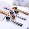 430 Stainless Steel 2-in-1 Coffee Measuring Spoon and Bag Clip