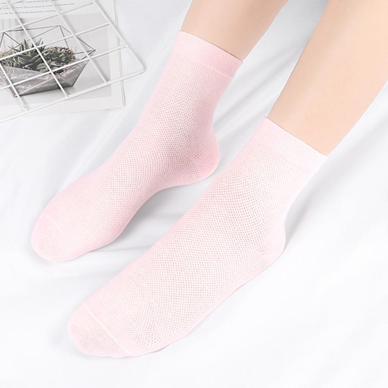 Women's Socks, Pure Cotton, Spring And Autumn Season, Ultra-Thin Mesh, Sweat-Absorbing, Breathable, Mid-Calf Women's Socks, All Cotton Socks