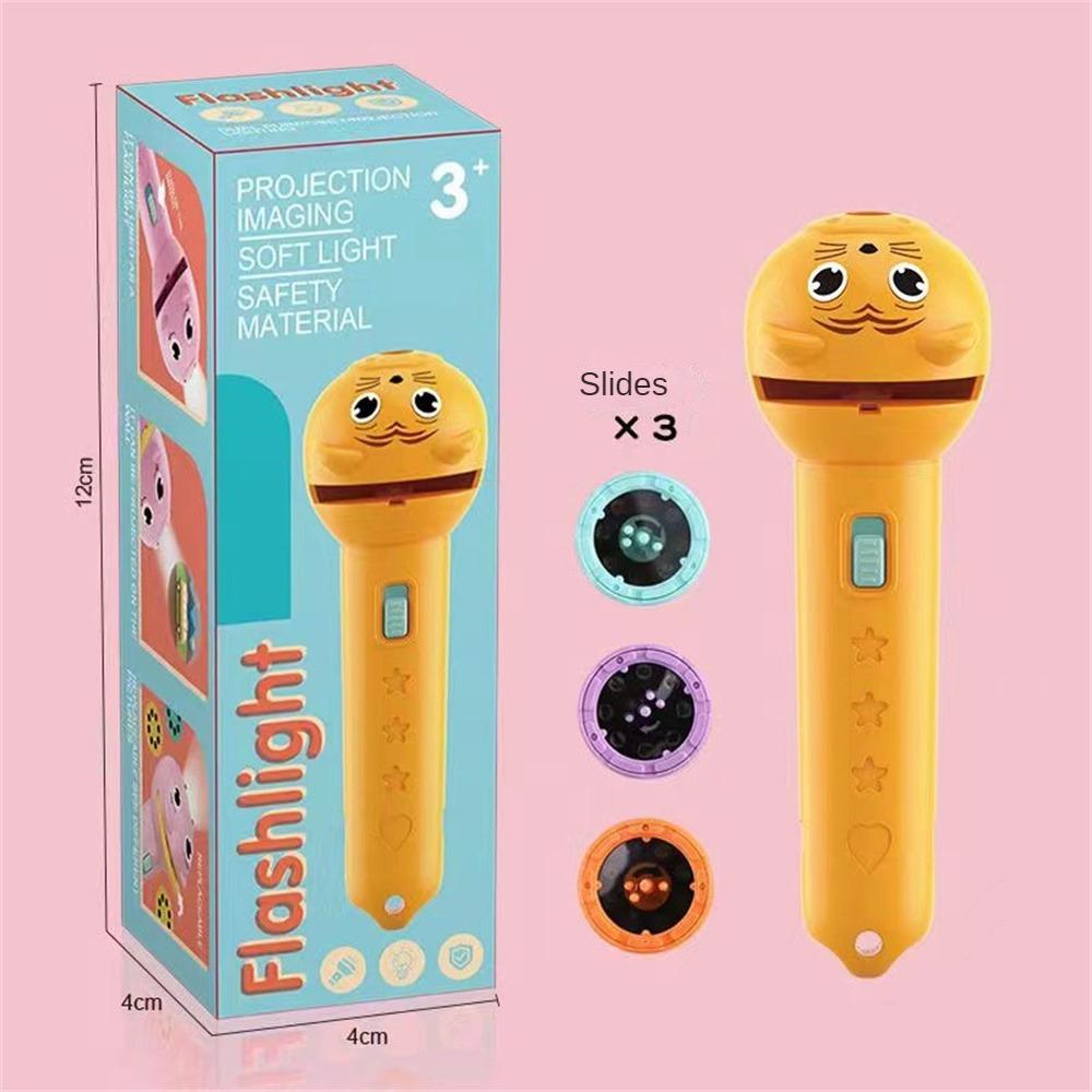 Flashlight Projector Torch Lamp Toy Baby Early Education Cartoon Fun Boys Girls Gifts Toy Luminous Projection Flashlight