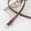 Leopard Leather Genuine Leather Belt Women's Pin Buckle Business Casual Trendy Versatile Pants Decorative Belt Women