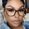 Women's Acrylic Bohemian Casual Cat Eye Fashion Glasses for Daily Reading and Work Commuting