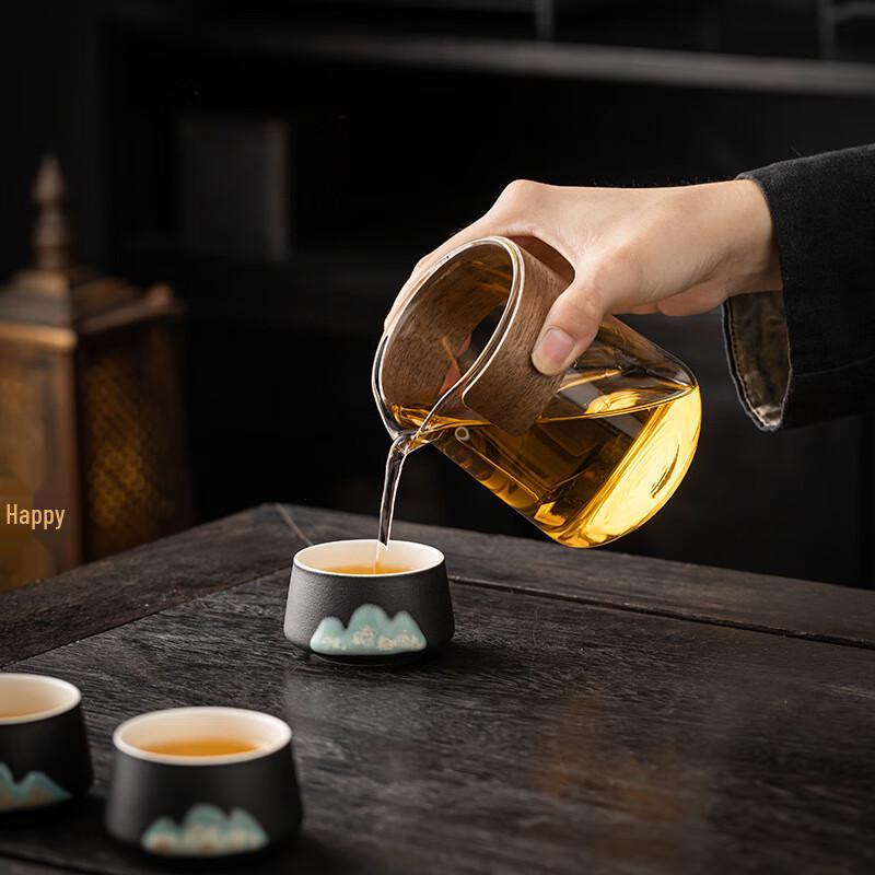 Portable Ceramic Travel Tea Set Gift Box