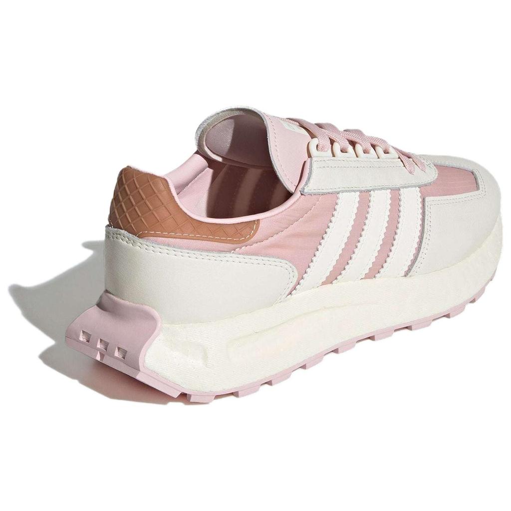 Adidas Originals Retropy E5 Suede Fashion Retro Slip-Resistant Durable Low-Top Lifestyle Casual Shoes Women Sneaker White Pink JH7202