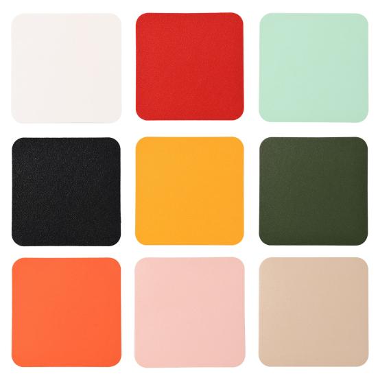 Обеденный стол Подставка для столовых приборов Яркий цвет Износостойкий нескользящий дизайн Круглый квадратный коврик для чашки Коврик для кружки