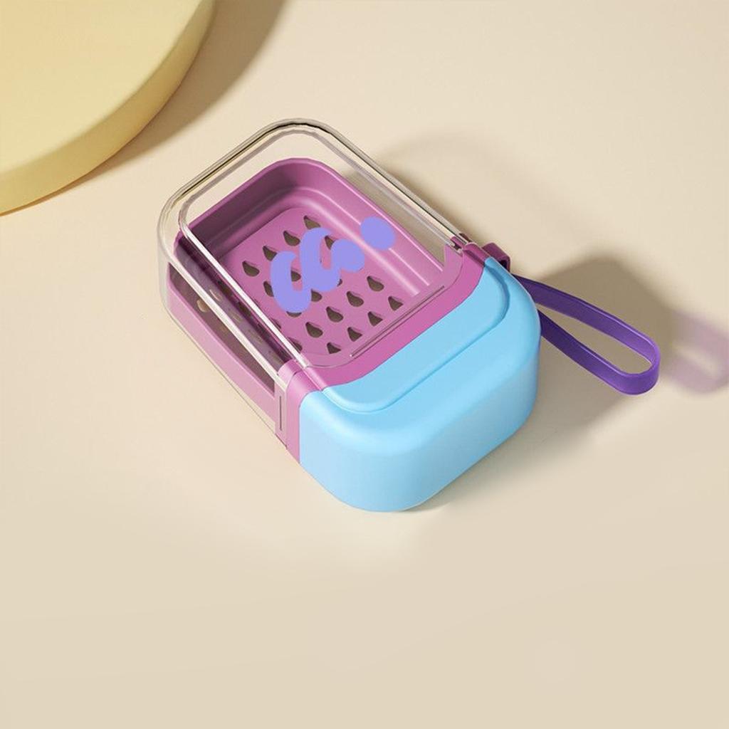 Portable Travel and Business Waterproof Soap Box with Lid Sealing, Beautiful Value, High Double-layer Compact and Practical