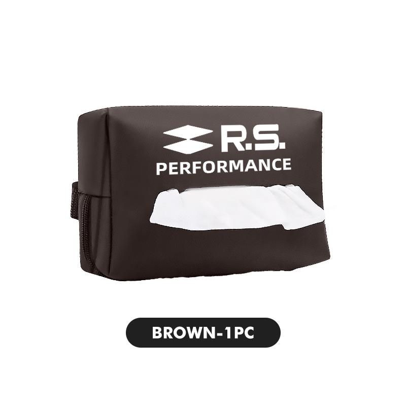 Leather Car Tissue Box Seat Back Paper Towel Storage Bag For Renault Clio Dacia RS Megan Scenic Logan Laguna Kadjar Duster WW7