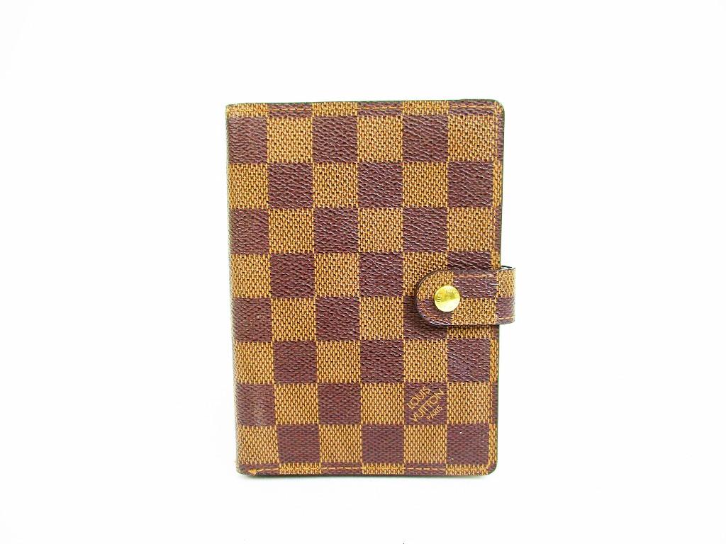 Оригинальные коричневые папки для документов LOUIS VUITTON Damier из кожи PM #6676 б/у