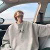 Мужская худи в стиле хип-хоп из замши и велюра - Весна и Осень 2025, парный стиль