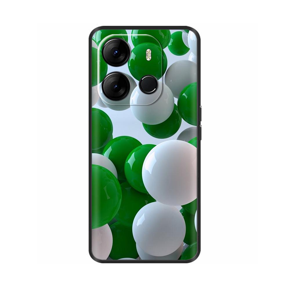 Для чехла Spark Go 2023 Мягкий черный силиконовый бампер-крышка Для Tecno Spark Go 2023 BF7n Чехол Capa Защитный чехол для мобильного телефона Etui