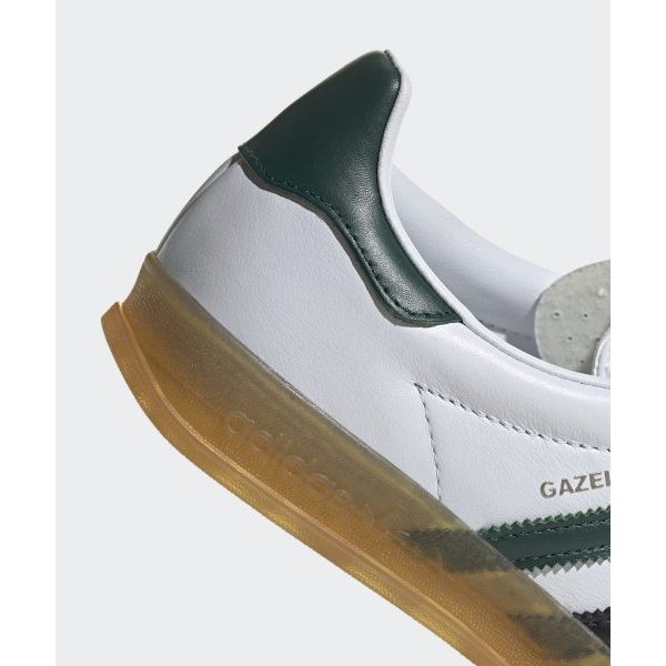 adidas Gazelle Indoor White Collegiate Green Женские кроссовки Cloud-White Core-Black IE2957