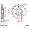 Передняя звезда для мотоцикла XT660X 520 Для Yamaha Super Motard 04-15 XTZ660Z XTZ 660Z Tenere 660 08-15