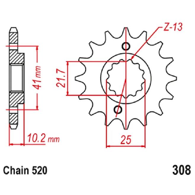 Передняя звезда для мотоцикла XT660X 520 Для Yamaha Super Motard 04-15 XTZ660Z XTZ 660Z Tenere 660 08-15