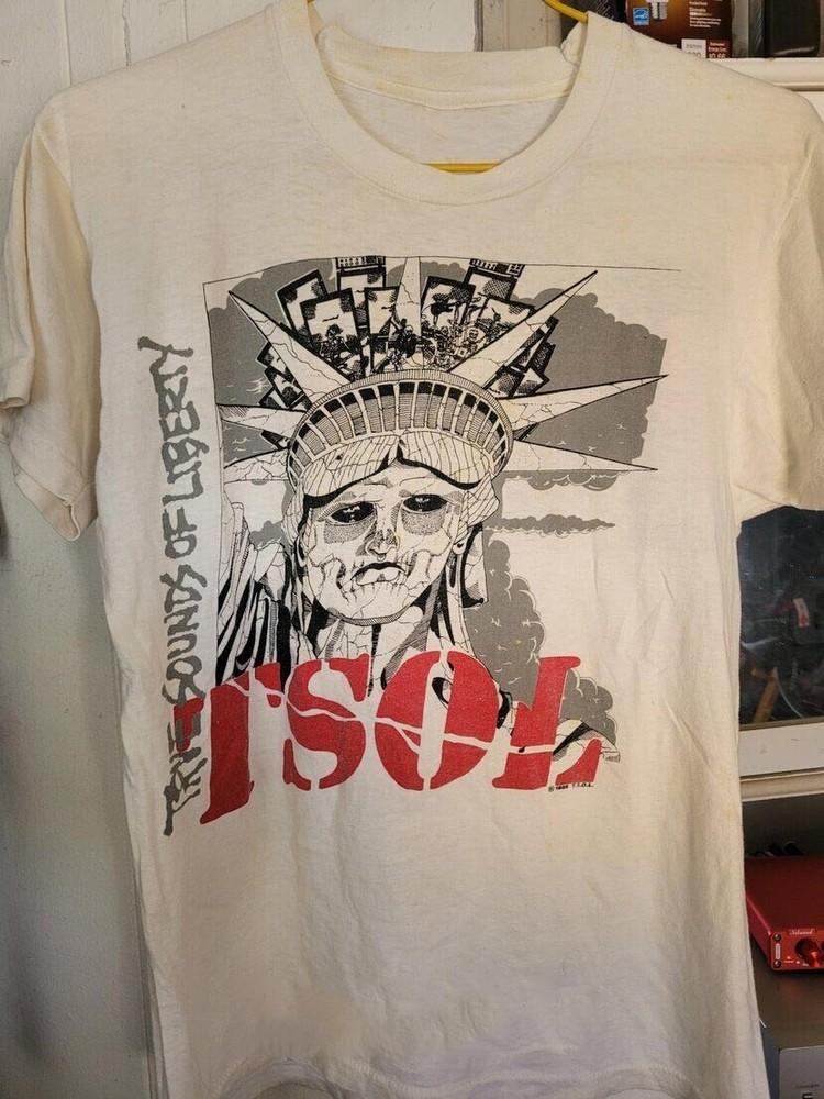 T.S.O.L. Футболка Revenge 1986 Черная Унисекс Хлопок Все Размеры LI1655 Унисекс Футболка