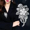 Korean Elegant Pearl Flower Brooch - Versatile, Luxurious Design for Women
