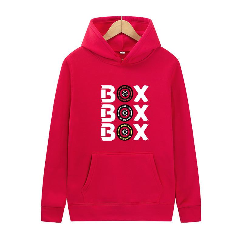 Fun BOX Print Autumn And Winter Fashion Men's And Women's Outdoor Sports Casual Men's Pullover