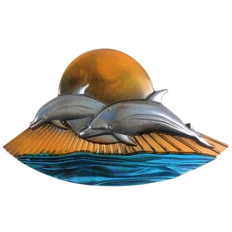 Форма из смолы «Солнечный дельфин», полустереоскопические силиконовые формы, эпоксидная литейная форма для настенного крепления, декора, поделок своими руками