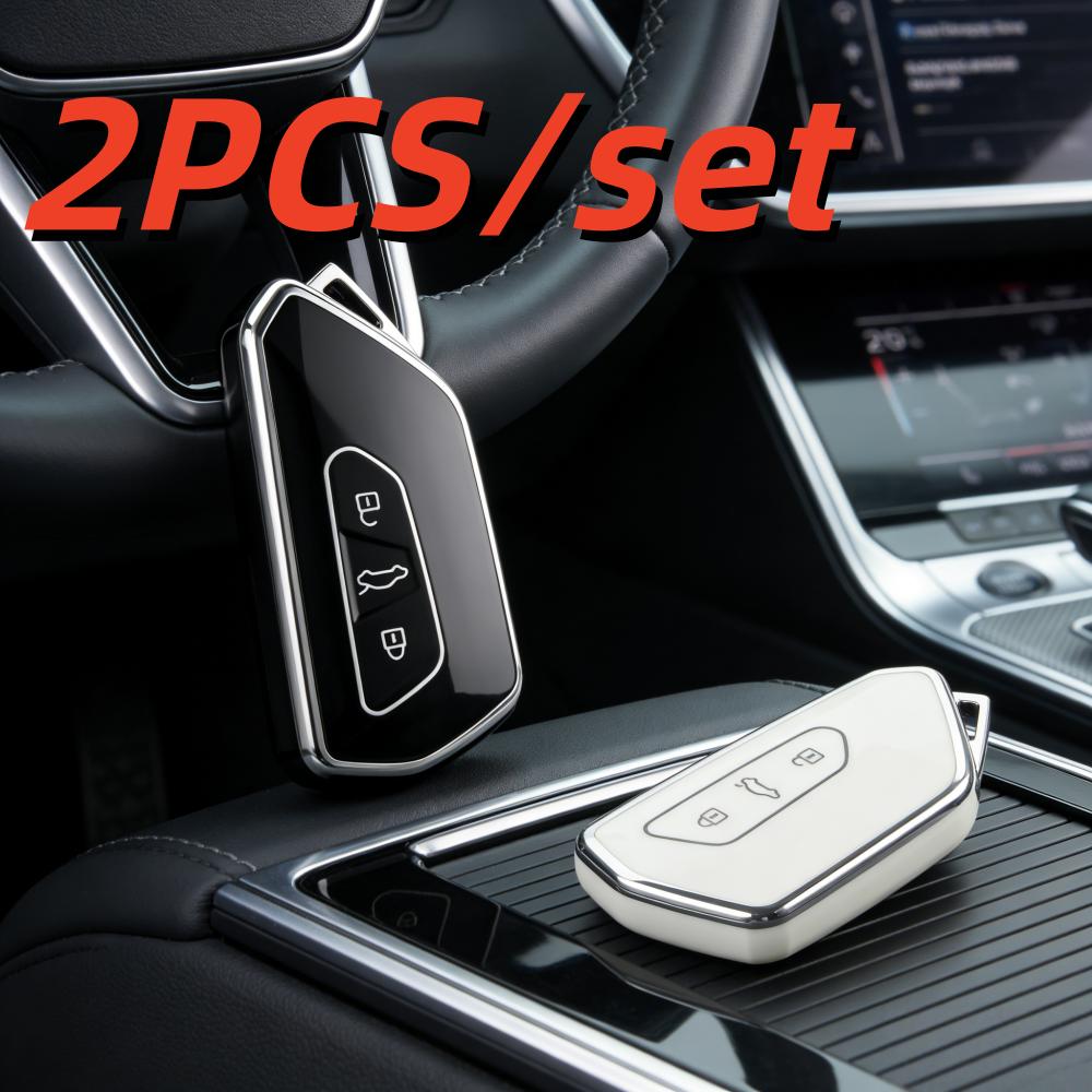 2 шт. Чехлы для корпуса автомобильного ключа для VW Volkswagen Golf 8 MK8 Cupra Skoda Octavia A8 SEAT Leon MK4 2020 2021