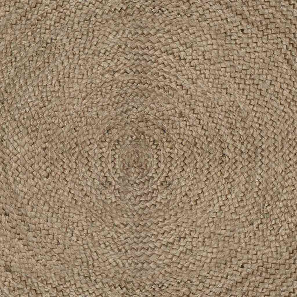 Ковер Серый 120 x 120 см Джут