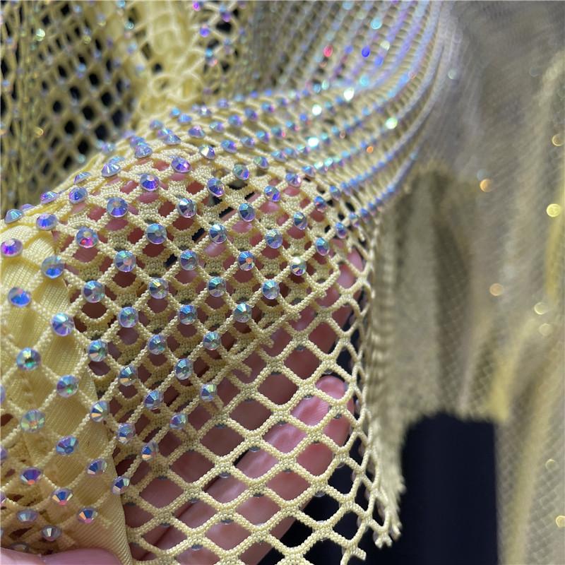 Блестящие футболки с кристаллами, женские сексуальные прозрачные топы с круглым вырезом, ночная праздничная одежда, укороченные рубашки, футболки, топы Y2K 2023