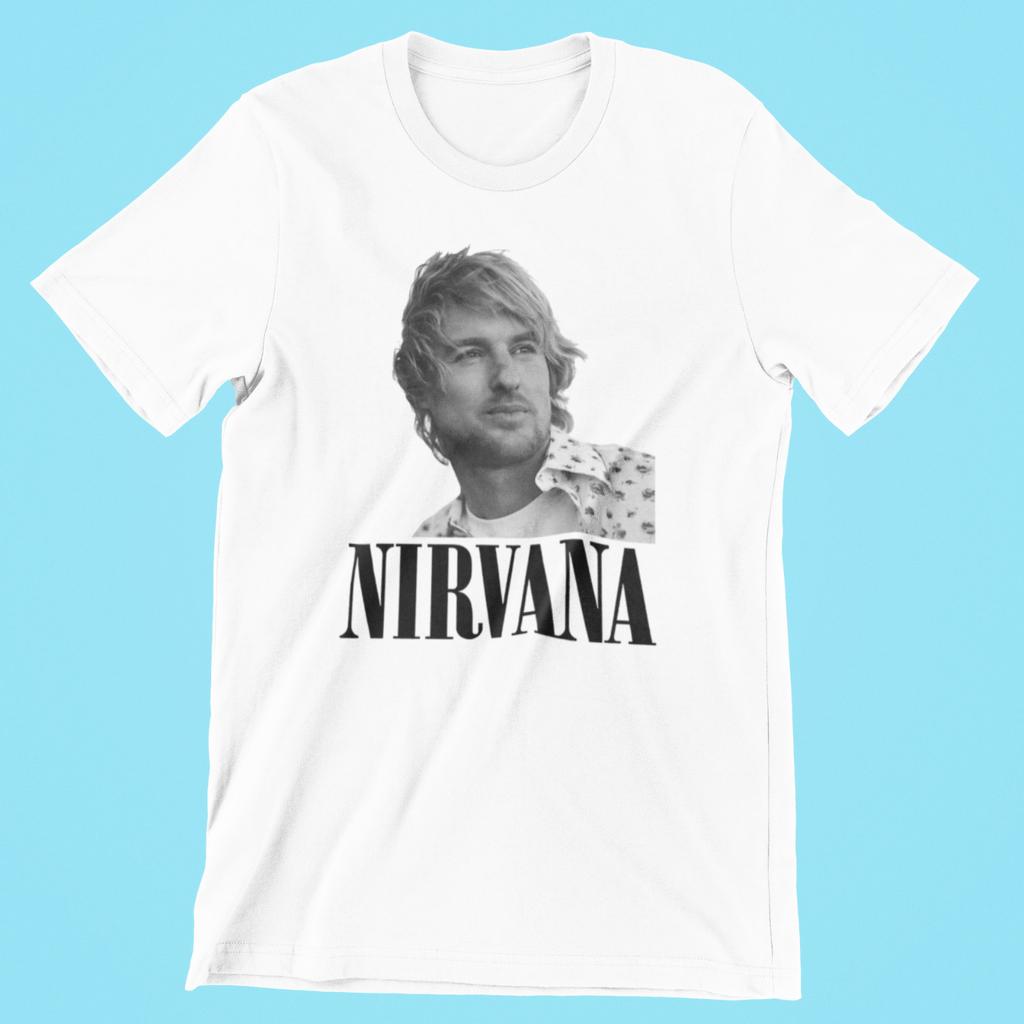 26 Nirvana Оуэн Уилсон Похож на Курта Кобейна 90-е Альтернативный Рок Премиум Футболка Унисекс Футболка