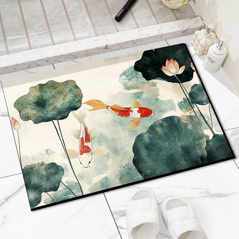 Новый коврик для пола в китайском стиле, коврик для входной двери, коврик для дома в китайском стиле, нескользящий износостойкий коврик для входа, ковер для входа