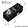 Rowin Electric Guitar Bass Effect Booster Pedal Pure Analog Boost Bass/Treble/Volume Shape Your Tone Mini Size True Bypass