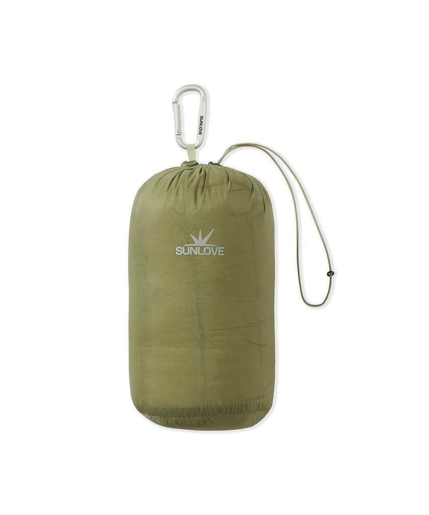 Sunlovetour Hooded Fly Light Down Jacket Khaki