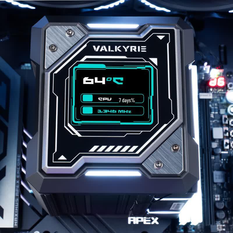 Воздушный кулер для процессора VALKYRIE R125-L LOKI с IPS-экраном