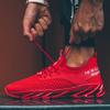 Fashion Men's Sports Shoes Mesh Breathable Shoes Blade Bottom Wear-resistant Large Size Men's Shoes