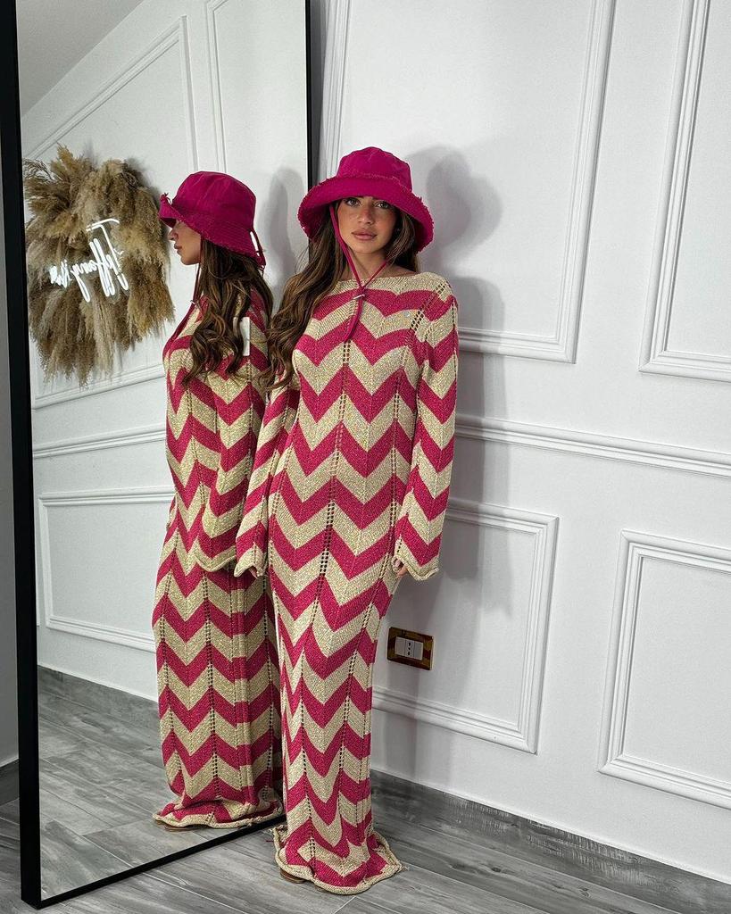 2024 European-American Reversible Tie-up Hollow-Out Slimming Beach Dress