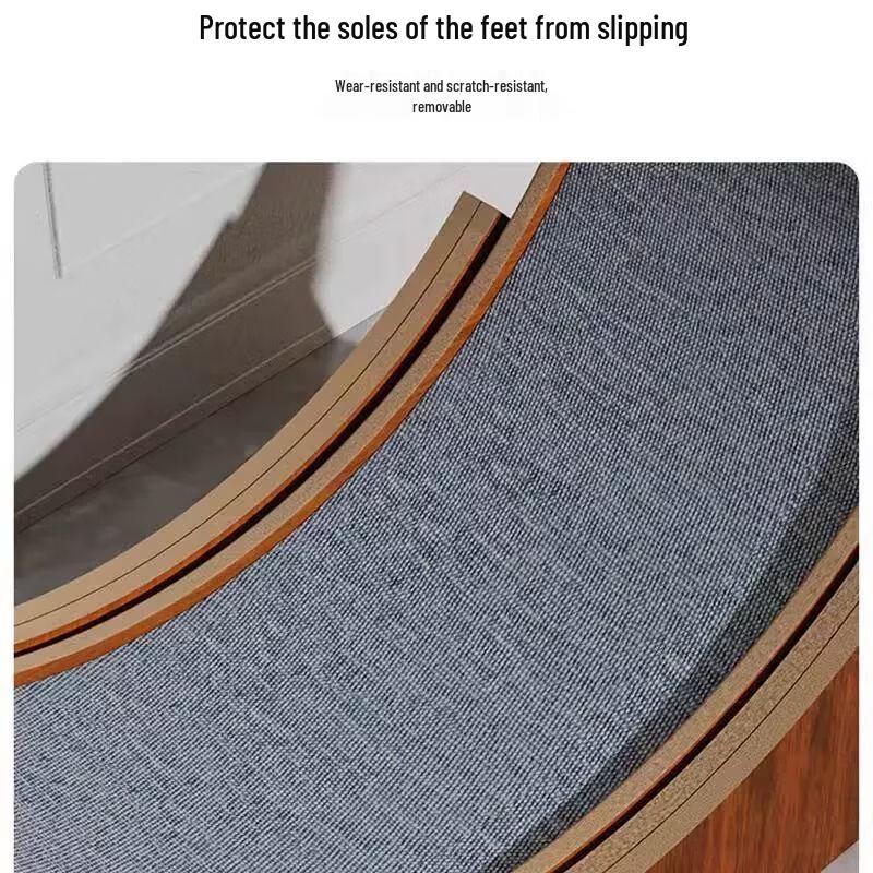 Geshenlang Бесшумная беговая дорожка для кошек из массива дерева и игровой комплекс